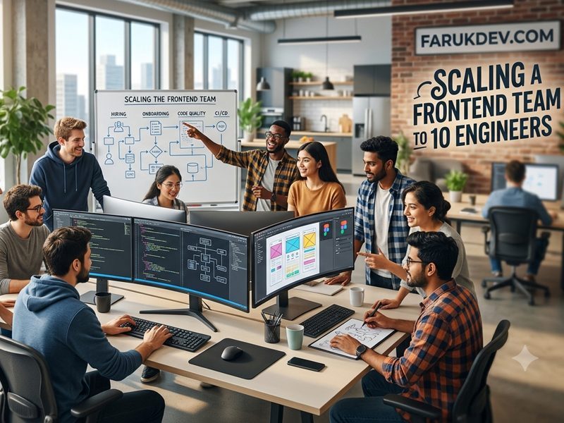 Scaling a frontend team to 10 engineers